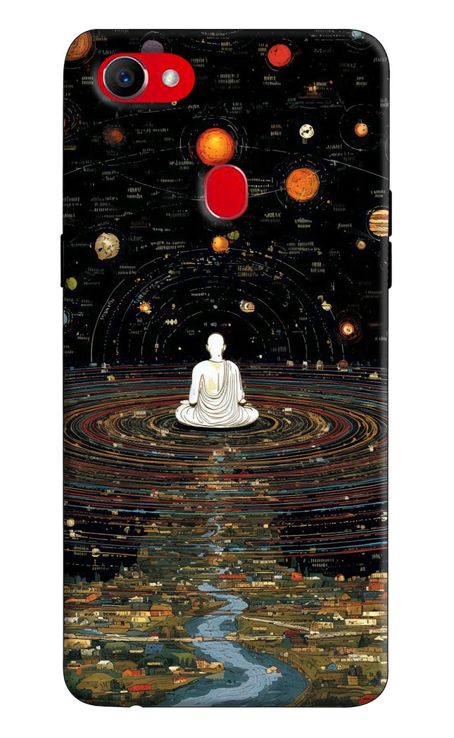 Space Monk Oppo F7 Hard Case Back Cover by Casekaro
