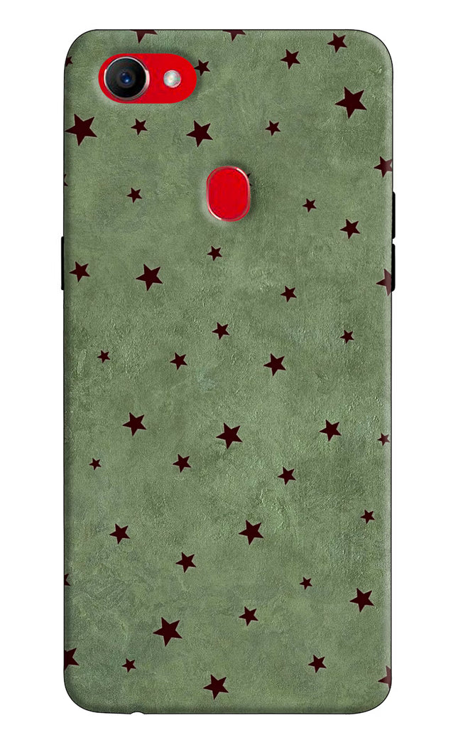 Green Stars Oppo F7 Hard Case Back Cover by Casekaro