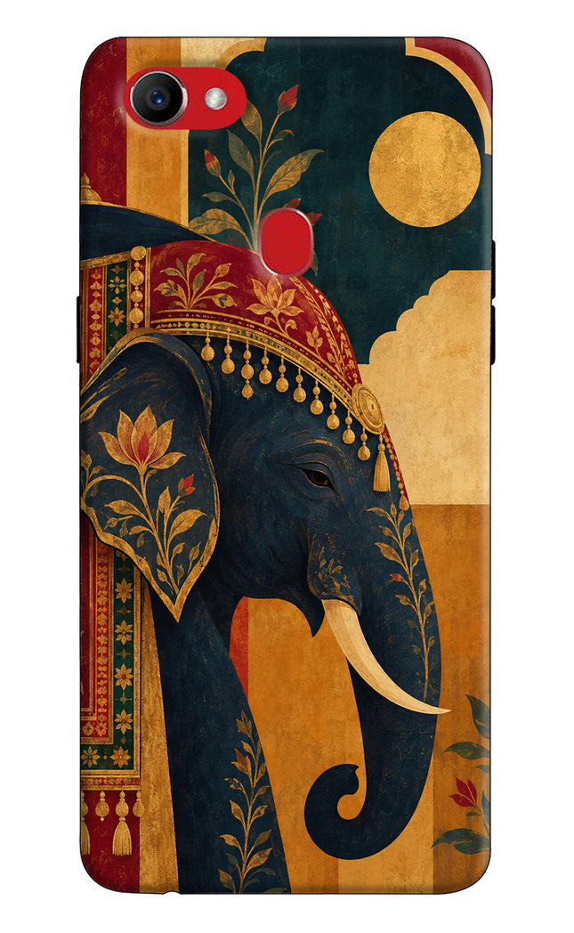Royal Elephant Oppo F7 Hard Case Back Cover by Casekaro
