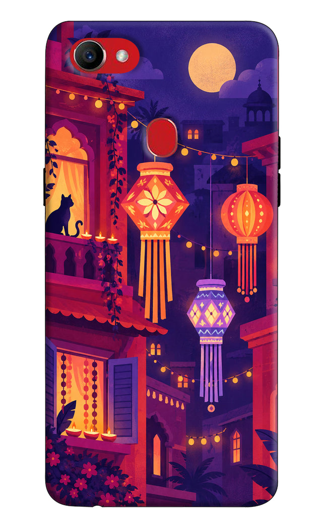 Lantern Lane Oppo F7 Hard Case Back Cover by Casekaro
