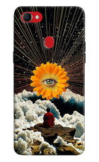 Cosmic Flower Oppo F7 Hard Case Back Cover by Casekaro