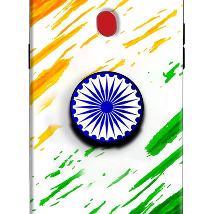 Indian Flag Ashoka Chakra Oppo F7 Pop Case by Casekaro
