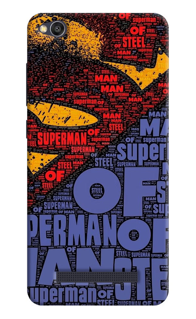 Superman Redmi 4A Hard Case Back Cover by Casekaro