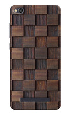 Wooden Cube Design Redmi 4A Hard Case Back Cover by Casekaro