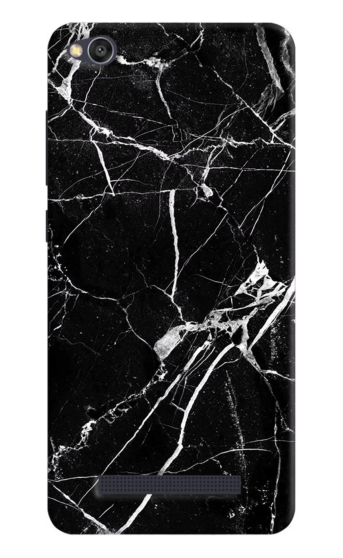 Black Marble Pattern Redmi 4A Hard Case Back Cover by Casekaro