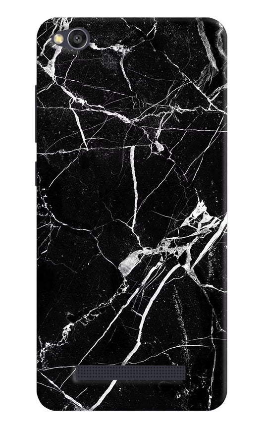 Black Marble Pattern Redmi 4A Hard Case Back Cover by Casekaro
