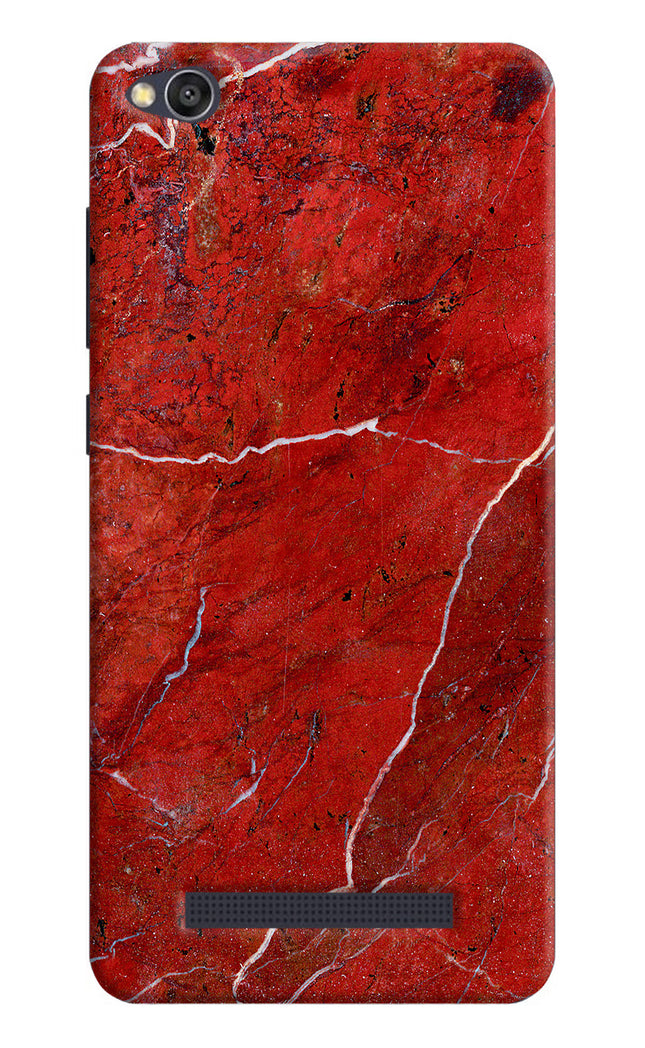 Red Marble Design Redmi 4A Hard Case Back Cover by Casekaro