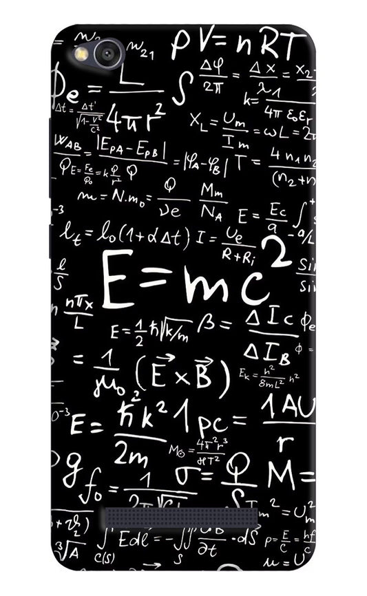 Physics Formula Redmi 4A Hard Case Back Cover by Casekaro