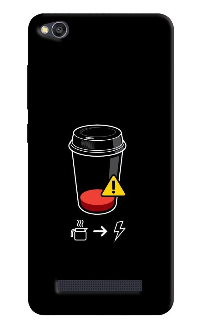 Coffee Redmi 4A Hard Case Back Cover by Casekaro