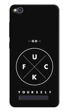 Go Fuck Yourself Redmi 4A Hard Case Back Cover by Casekaro