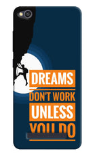 Dreams Don’T Work Unless You Do Redmi 4A Hard Case Back Cover by Casekaro