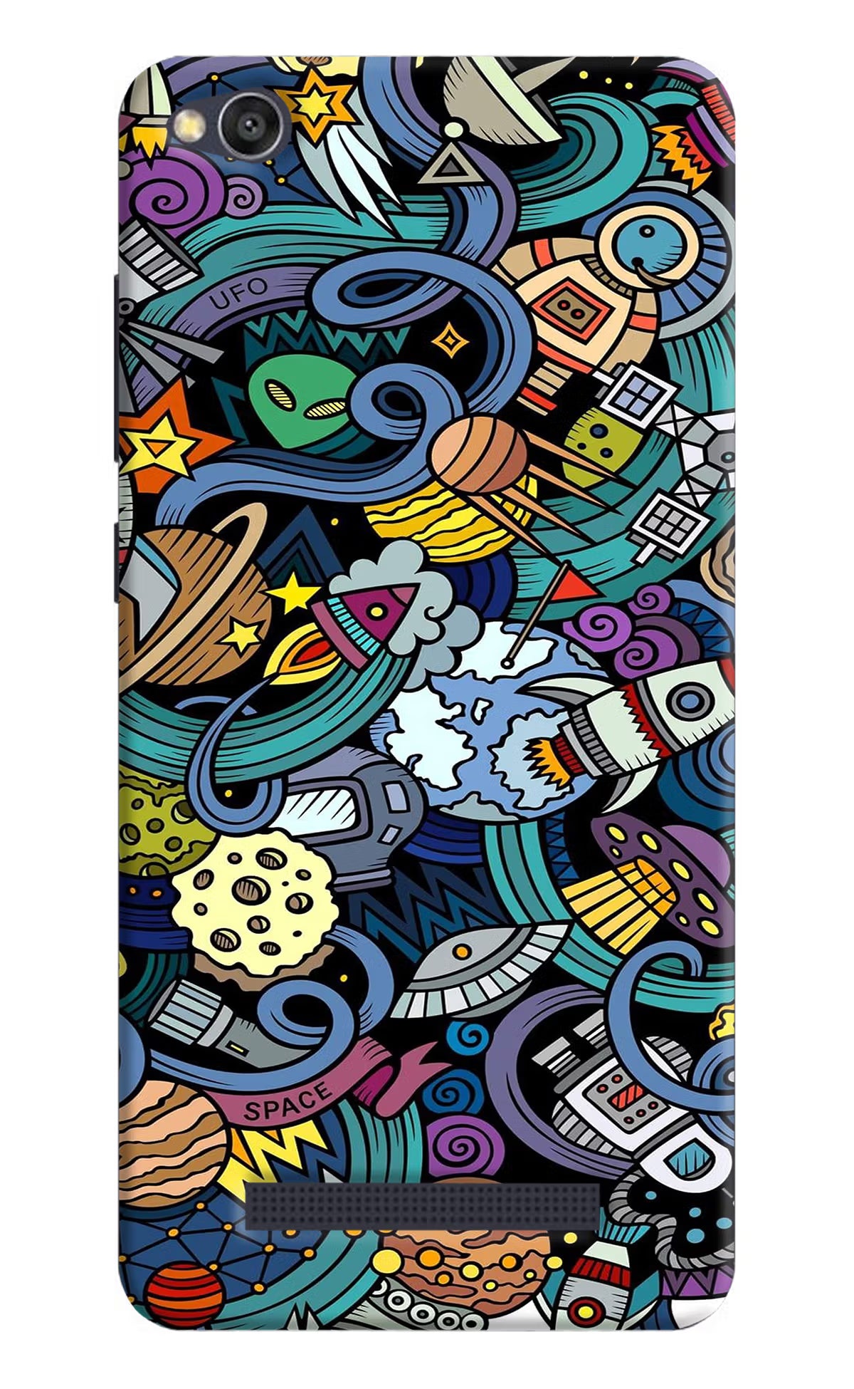 Space Abstract Redmi 4A Hard Case Back Cover by Casekaro