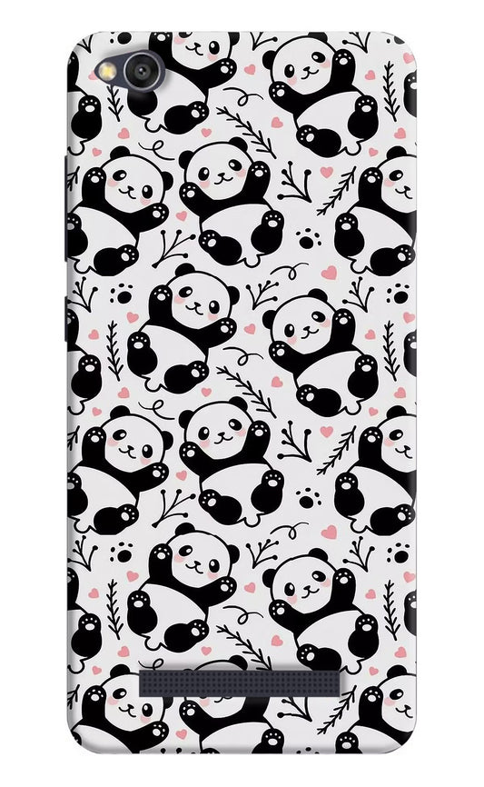 Cute Panda Redmi 4A Hard Case Back Cover by Casekaro