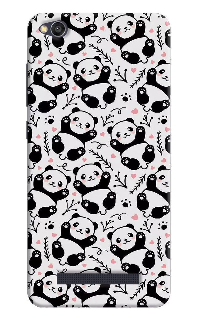 Cute Panda Redmi 4A Hard Case Back Cover by Casekaro