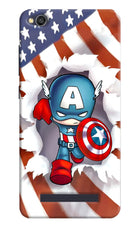 Captain America Redmi 4A Hard Case Back Cover by Casekaro