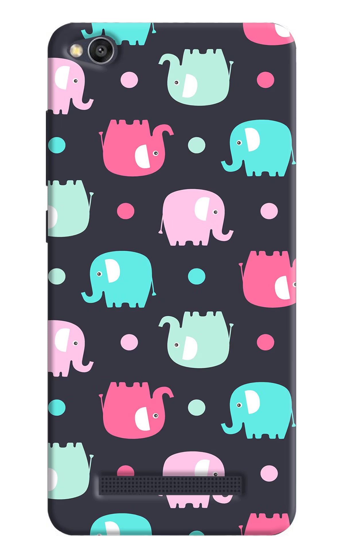 Elephants Redmi 4A Hard Case Back Cover by Casekaro