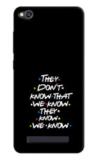 FRIENDS Dialogue Redmi 4A Hard Case Back Cover by Casekaro