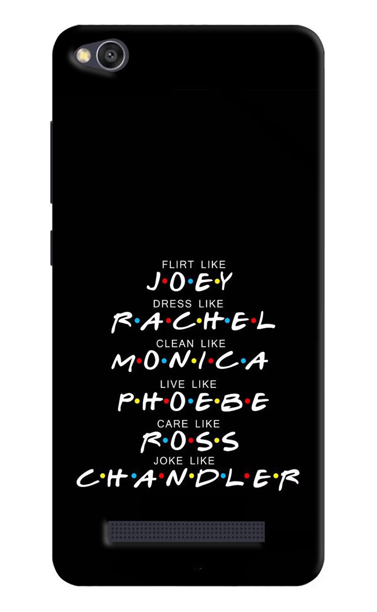 FRIENDS Character Redmi 4A Hard Case Back Cover by Casekaro