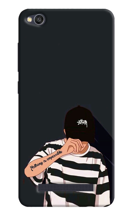Aesthetic Boy Redmi 4A Hard Case Back Cover by Casekaro