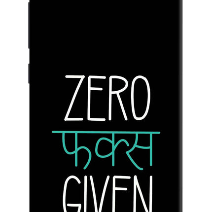 Zero Fucks Given Redmi 4A Hard Case Back Cover by Casekaro