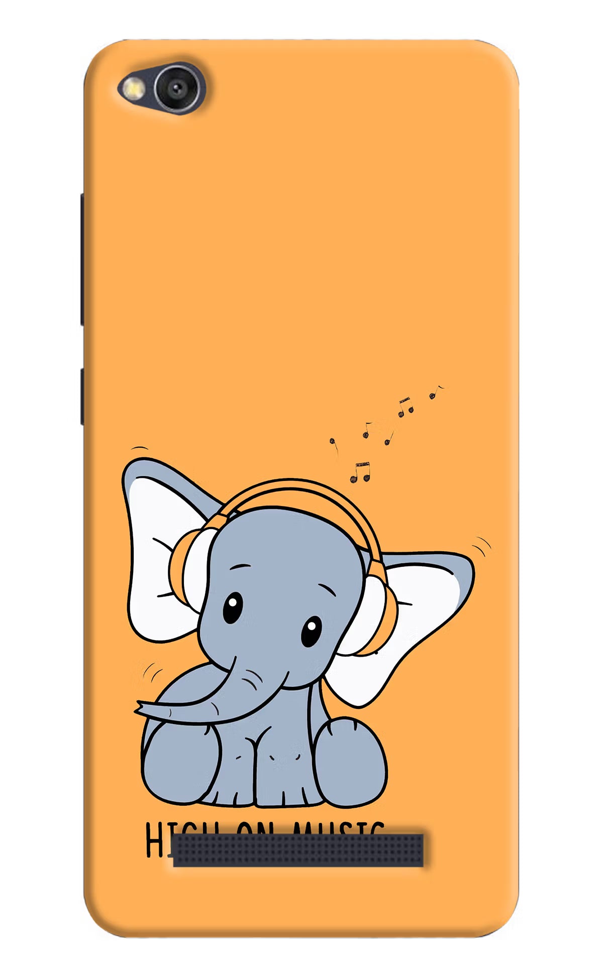 High On Music Redmi 4A Hard Case Back Cover by Casekaro