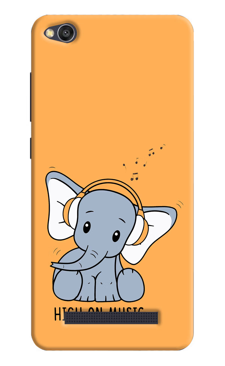 High On Music Redmi 4A Back Cover, Hard case