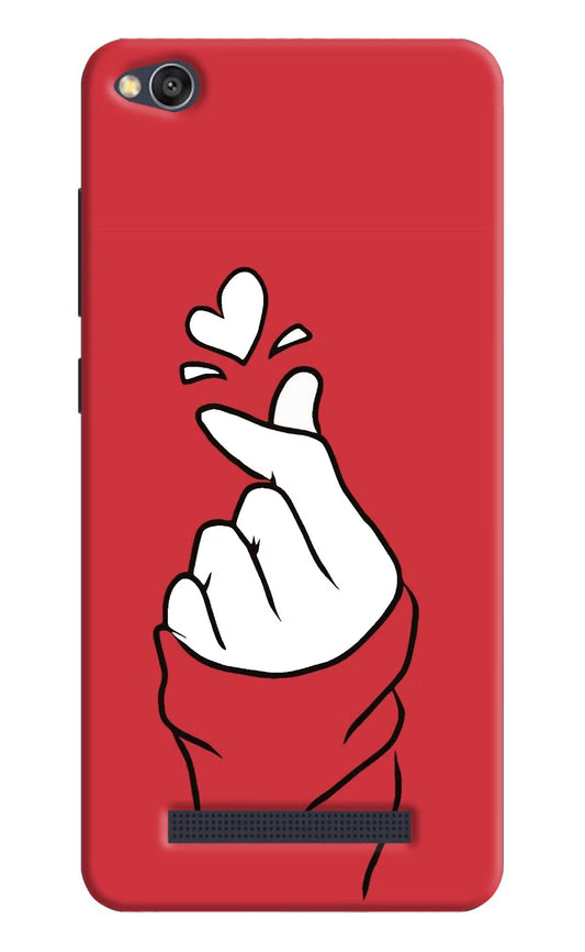 Korean Love Sign Redmi 4A Hard Case Back Cover by Casekaro