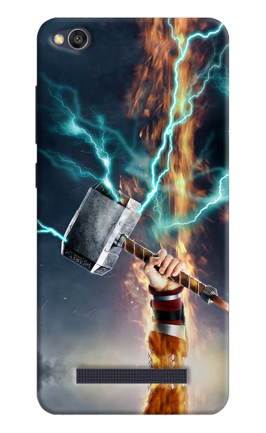 Thor Hammer Mjolnir Redmi 4A Hard Case Back Cover by Casekaro