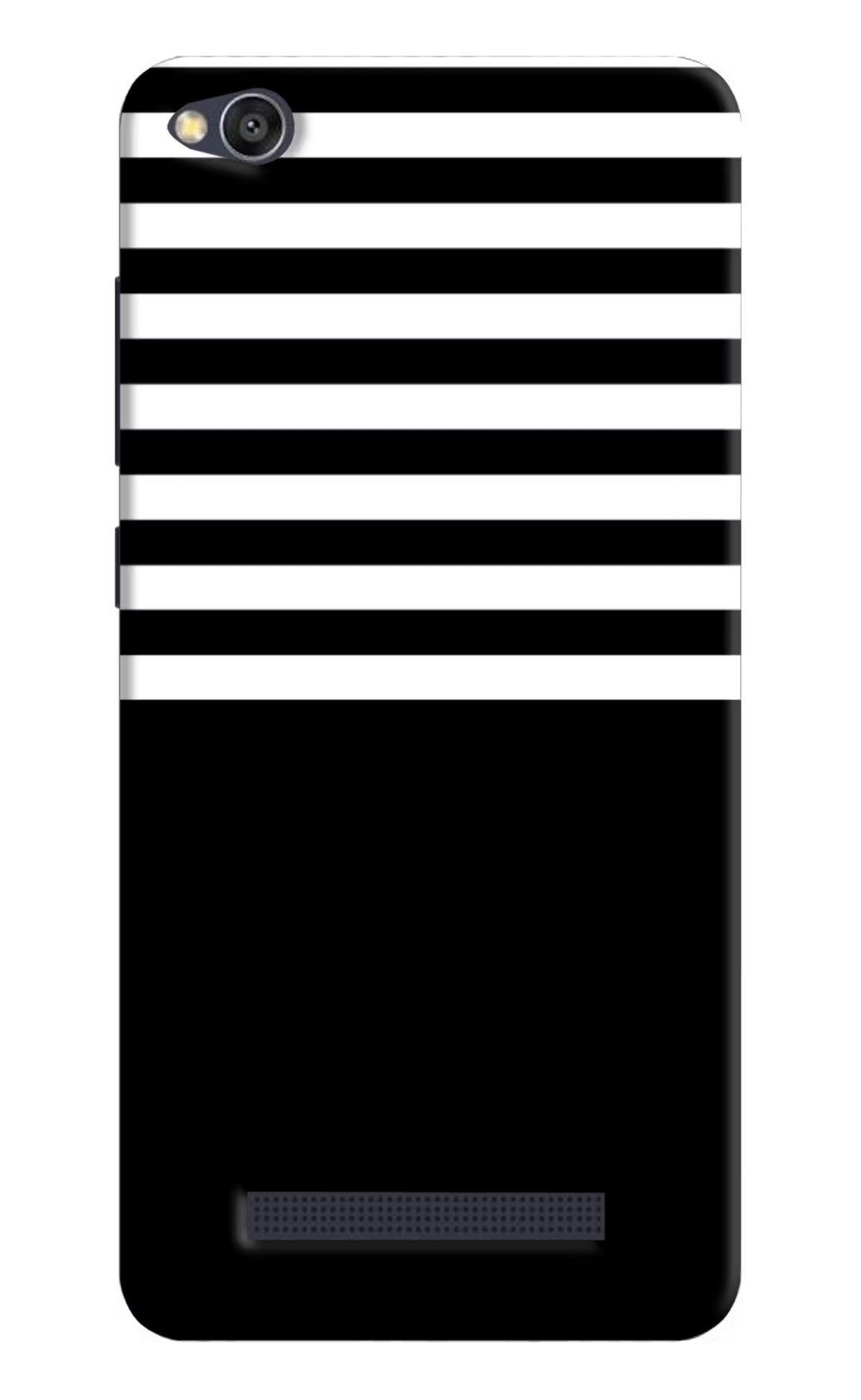 Black and White Print Redmi 4A Hard Case Back Cover by Casekaro