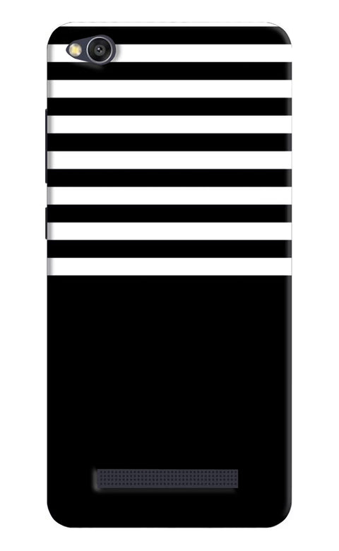 Black and White Print Redmi 4A Back Cover