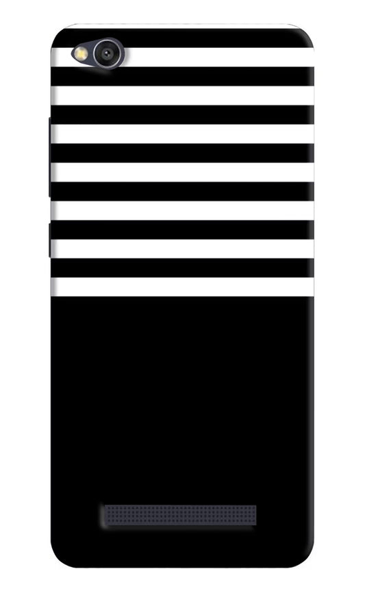 Black and White Print Redmi 4A Hard Case Back Cover by Casekaro
