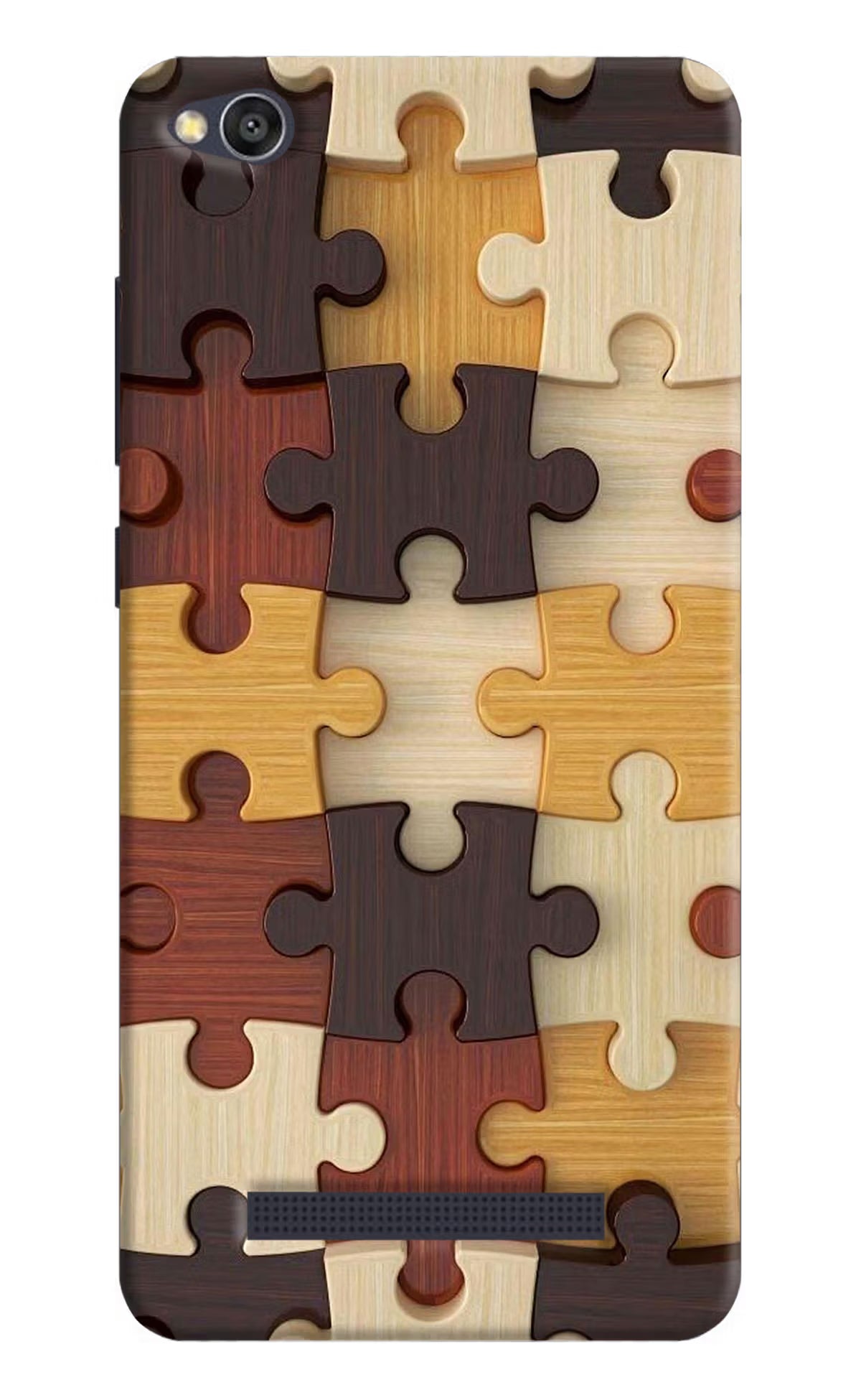 Wooden Puzzle Redmi 4A Hard Case Back Cover by Casekaro
