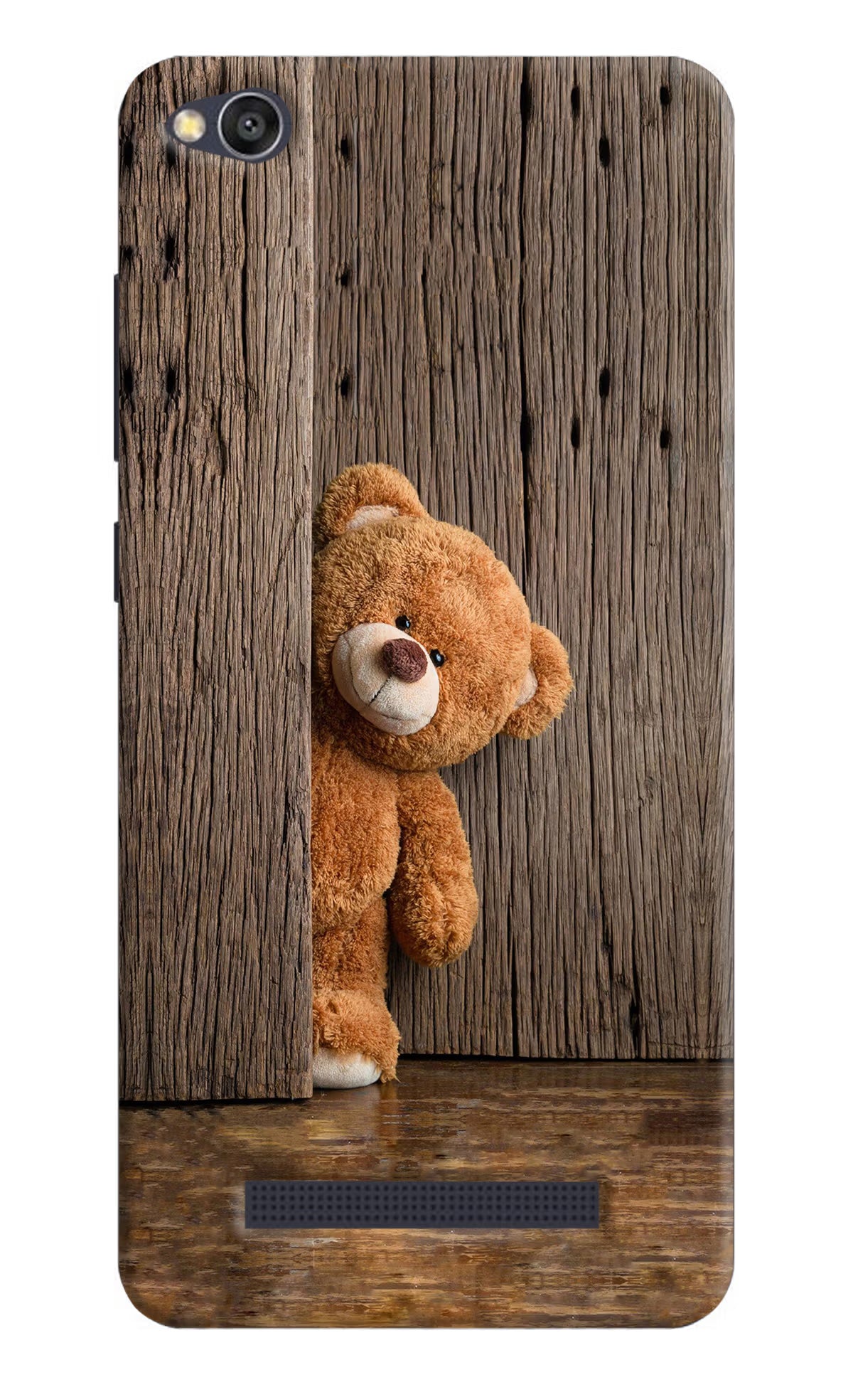 Teddy Wooden Redmi 4A Hard Case Back Cover by Casekaro