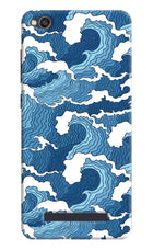 Blue Waves Redmi 4A Hard Case Back Cover by Casekaro