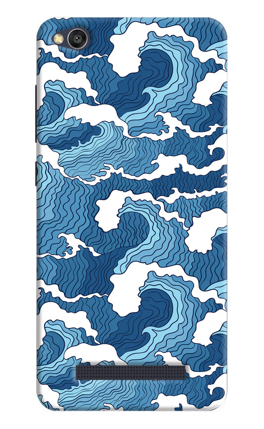 Blue Waves Redmi 4A Hard Case Back Cover by Casekaro