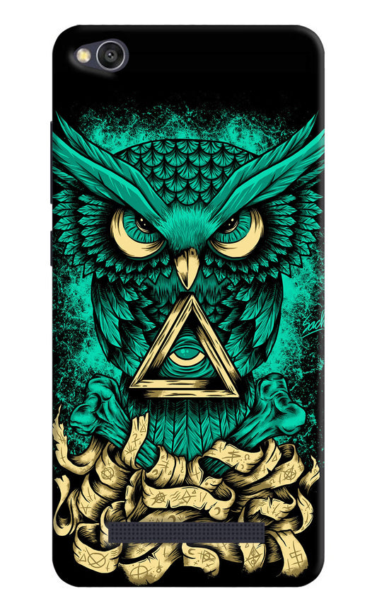 Green Owl Redmi 4A Hard Case Back Cover by Casekaro