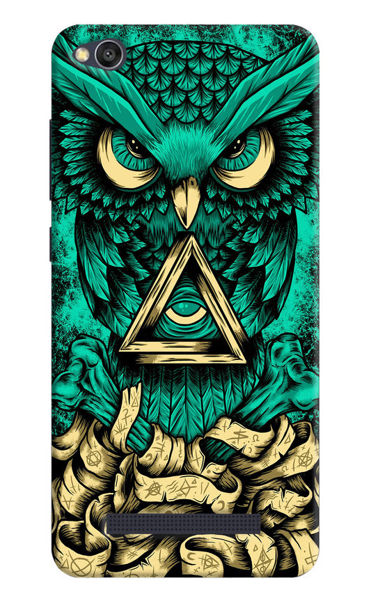 Green Owl Redmi 4A Hard Case Back Cover by Casekaro