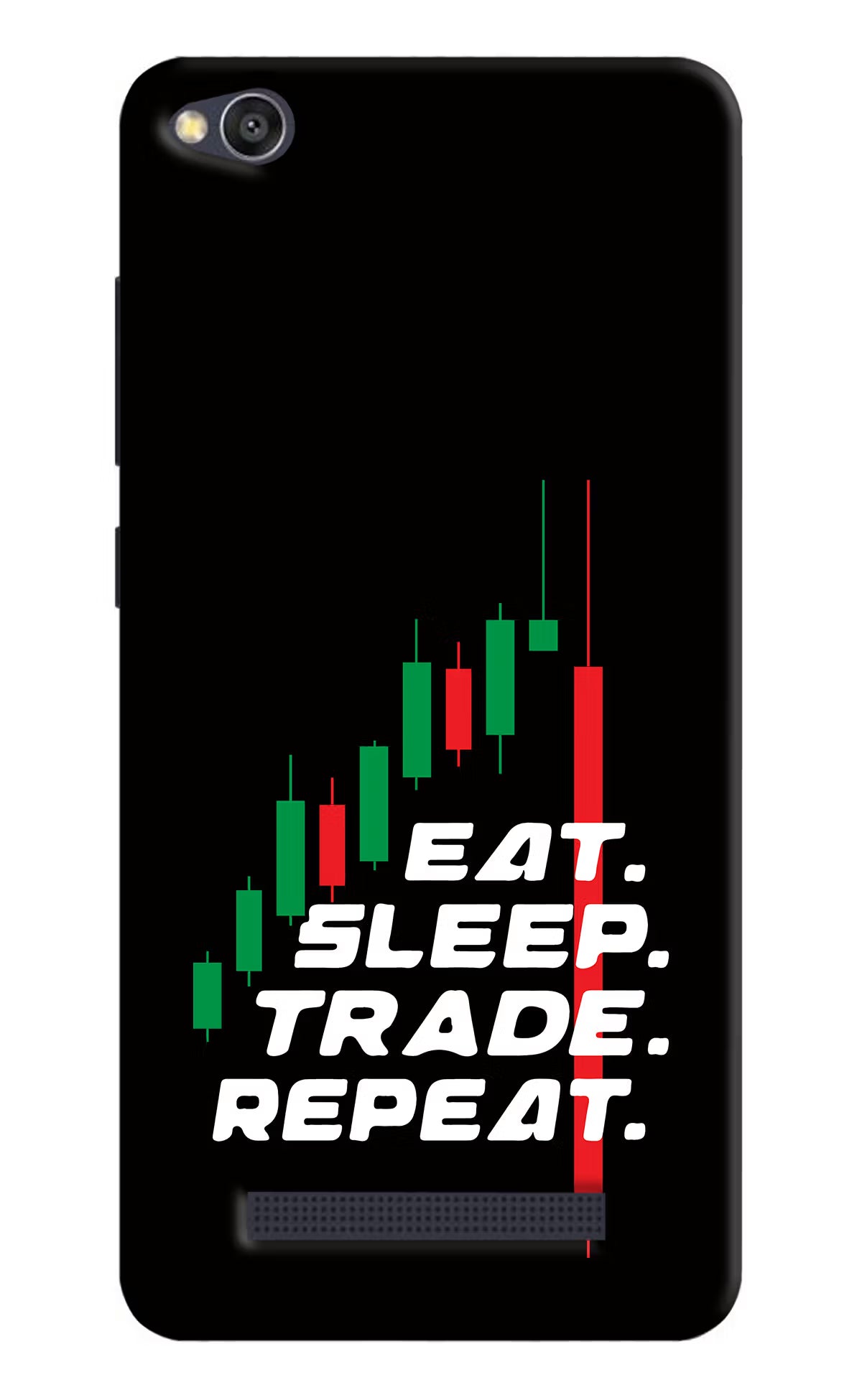 Eat Sleep Trade Repeat Redmi 4A Hard Case Back Cover by Casekaro