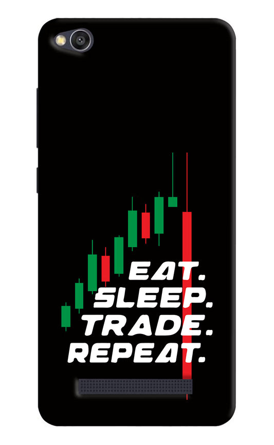Eat Sleep Trade Repeat Redmi 4A Hard Case Back Cover by Casekaro