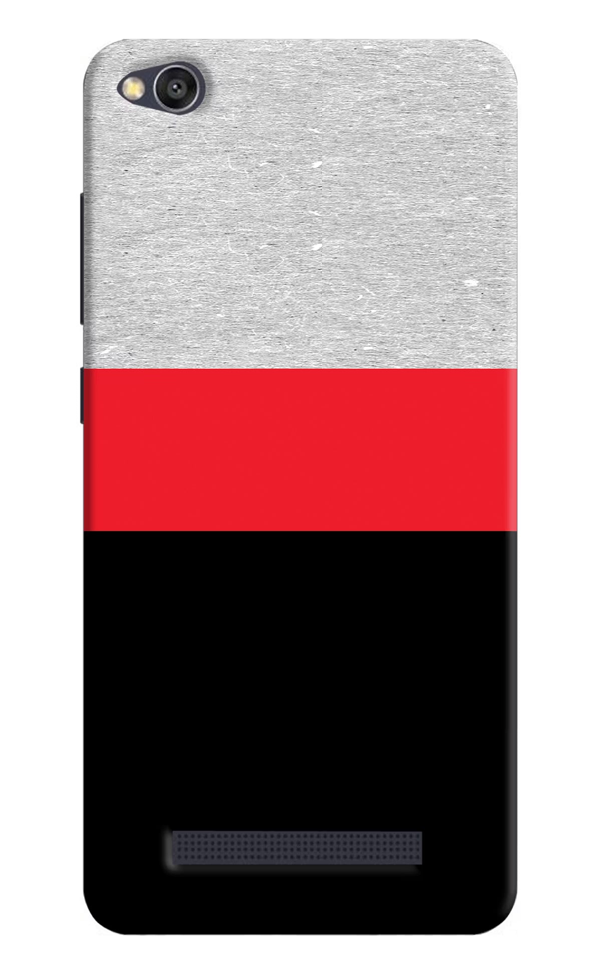 Tri Color Pattern Redmi 4A Hard Case Back Cover by Casekaro