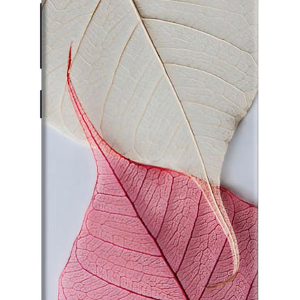 White Pink Leaf Redmi 4A Hard Case Back Cover by Casekaro