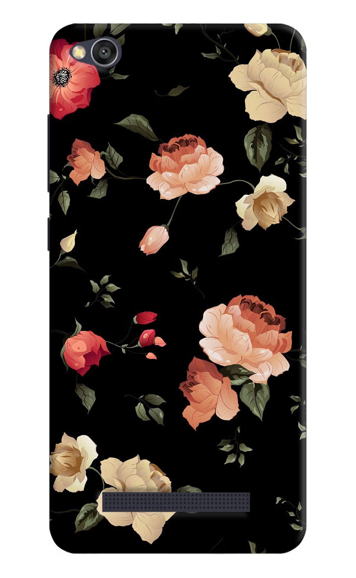 Flowers Redmi 4A Hard Case Back Cover by Casekaro