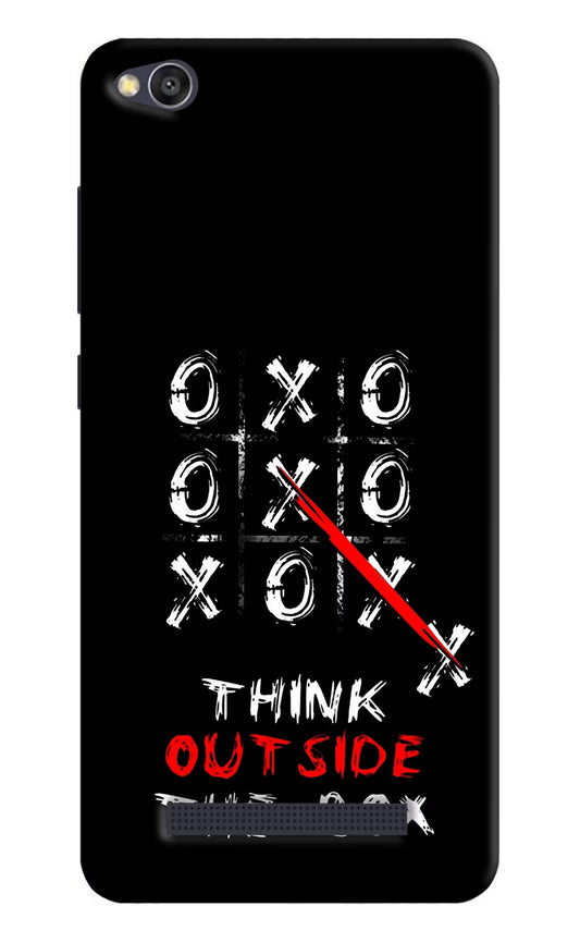 Think out of the BOX Redmi 4A Hard Case Back Cover by Casekaro