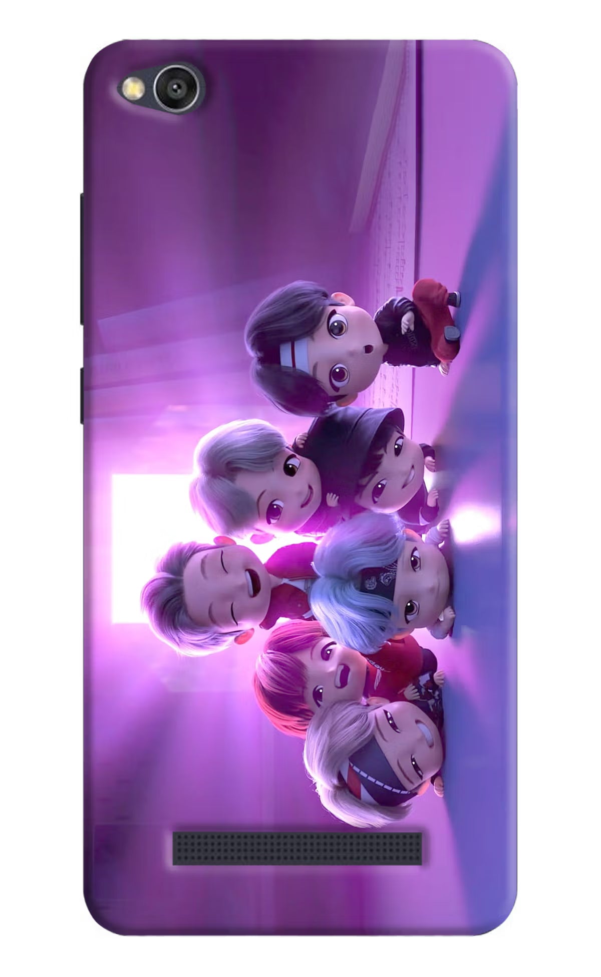 BTS Chibi Redmi 4A Hard Case Back Cover by Casekaro