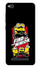 Find your inner Minion Redmi 4A Hard Case Back Cover by Casekaro