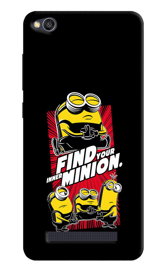 Find your inner Minion Redmi 4A Hard Case Back Cover by Casekaro