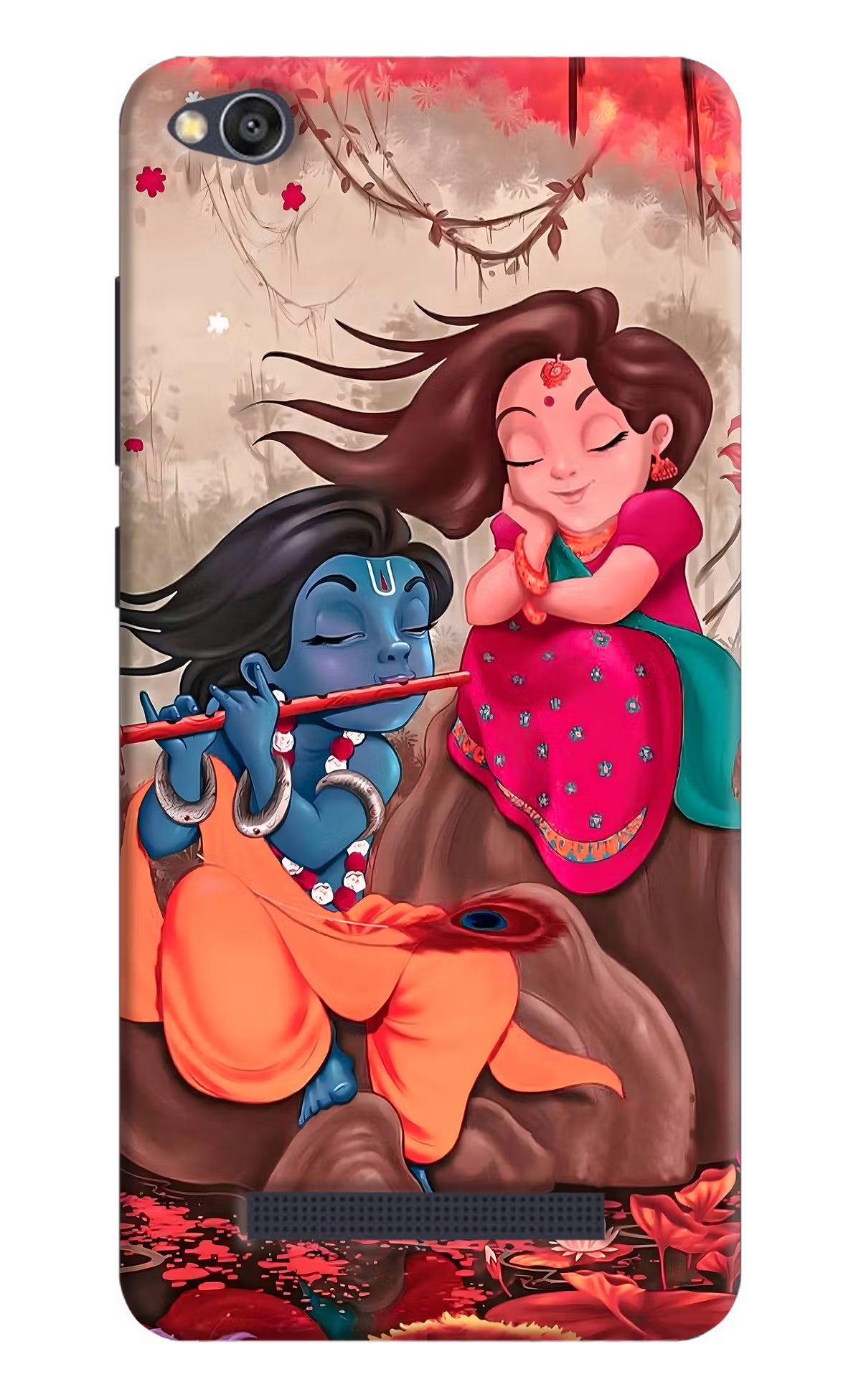 Radhe Krishna Redmi 4A Hard Case Back Cover by Casekaro