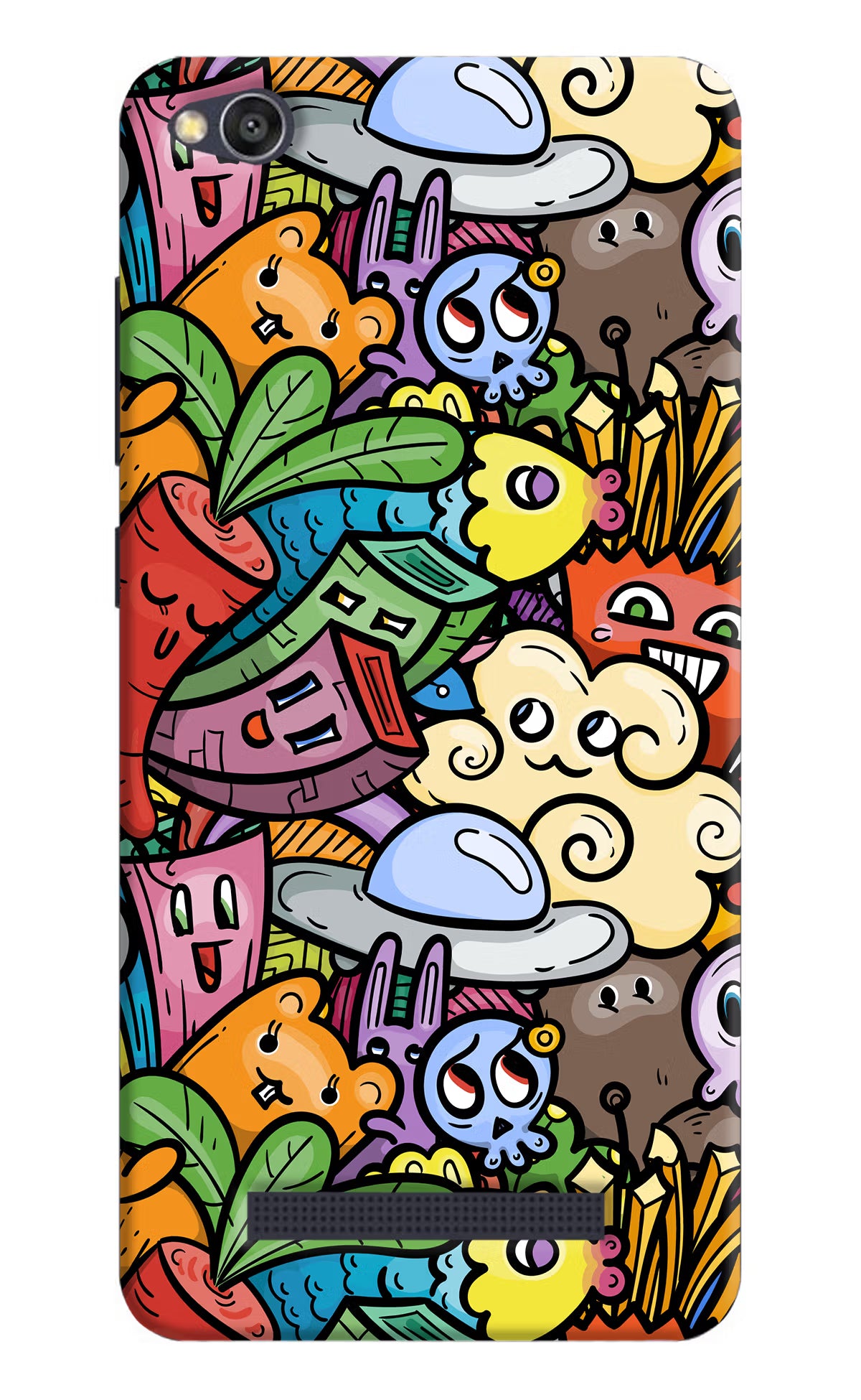 Veggie Doodle Redmi 4A Hard Case Back Cover by Casekaro