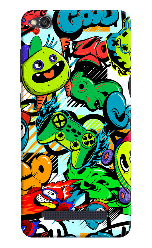 Game Doodle Redmi 4A Hard Case Back Cover by Casekaro