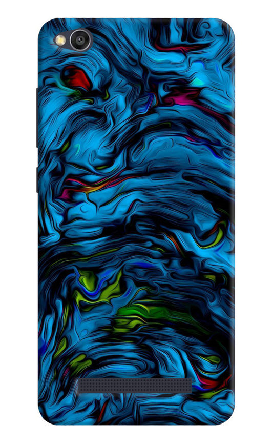 Dark Blue Abstract Redmi 4A Back Cover